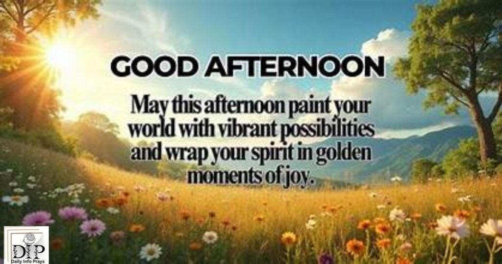Good Afternoon Prayers