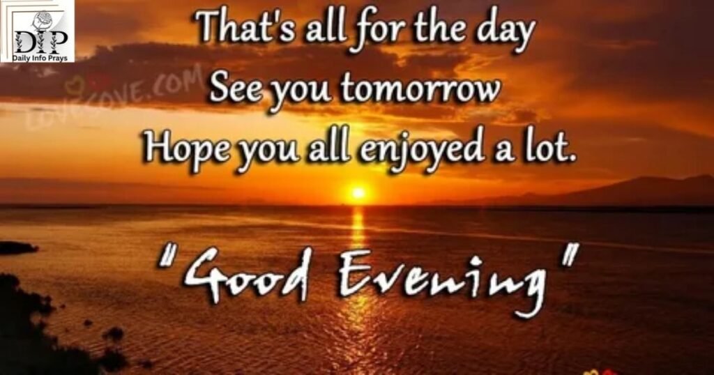 Good Evening Blessings for Family and Relatives