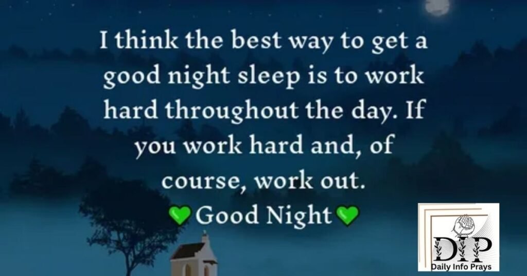 Motivational Good Night Sayings 